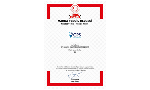 gps kargo marka tescil belgesi